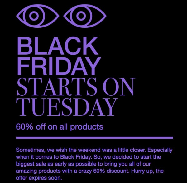 Black Friday and Cyber Monday Email Newsletter Marketing Ideas