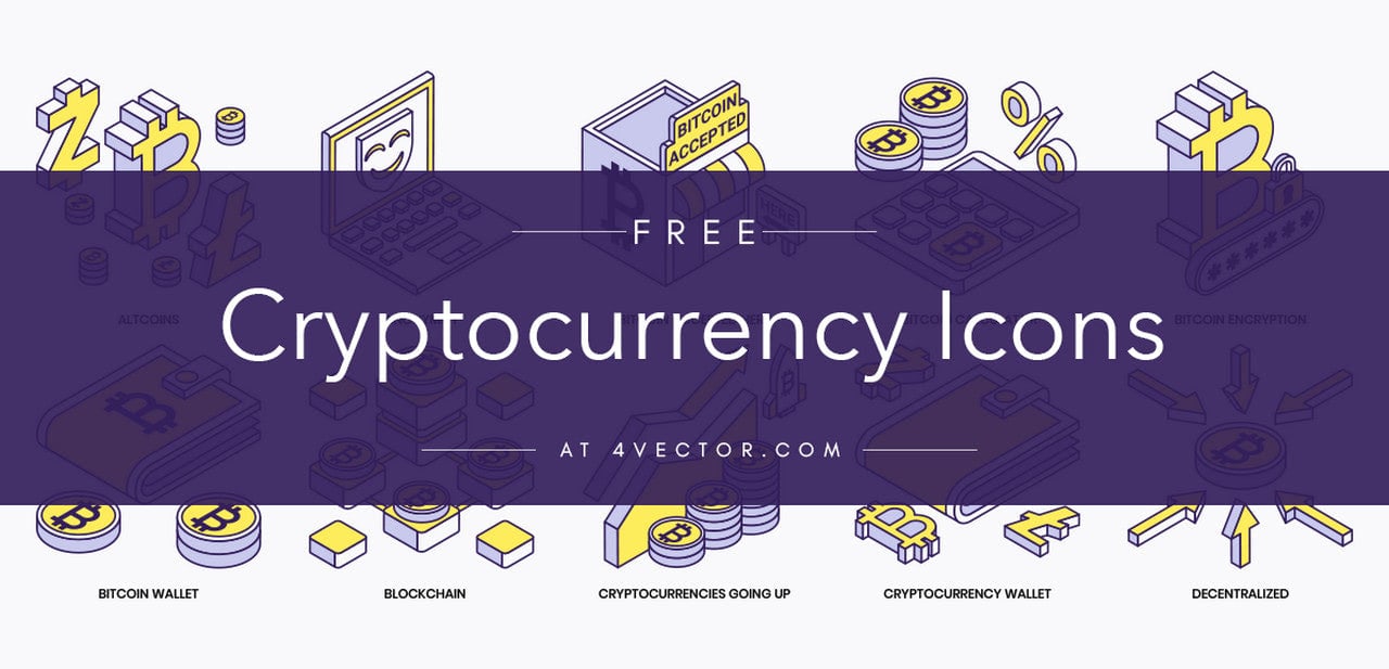 Free Cryptocurrency Icons from 4Vector