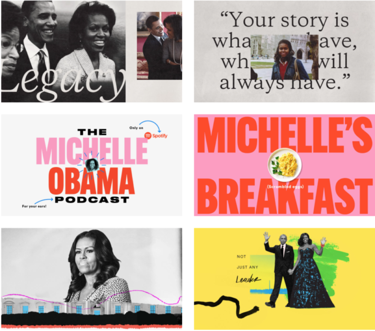 Michelle Obama’s New Podcast Branding Reflects Her Personality Perfectly and We’re Loving It