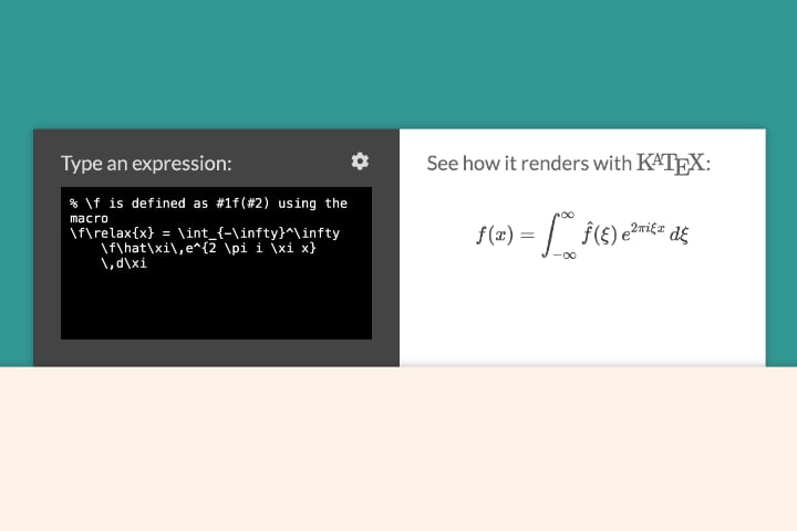 KaTeX rendered mathematical expression