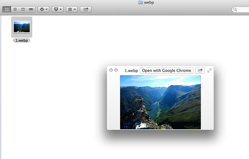 WebPQuickLook for Mac