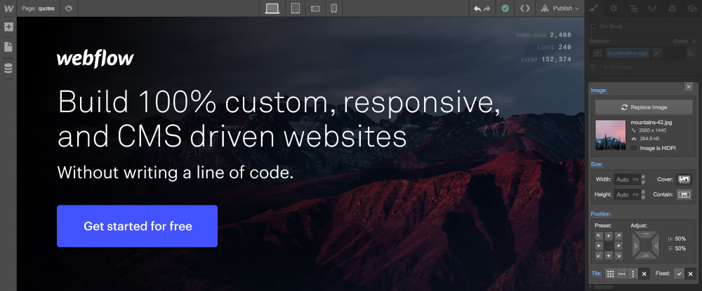 Webflow Design Platform