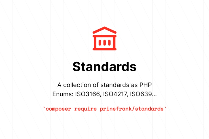Screenshot of prinsfrank/standards library