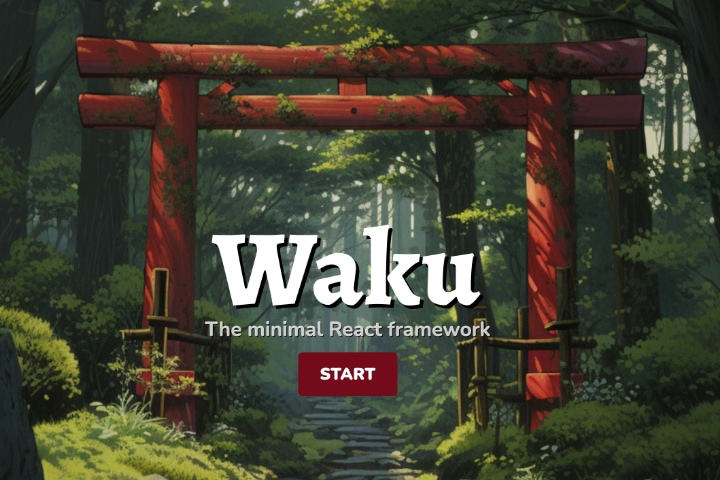 Screenshot of Waku framework