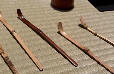 Images of the different spoons used to collect the tea
