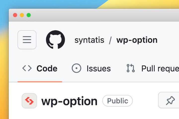 wp-option library overview
