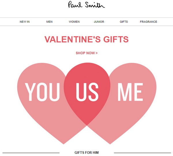 Email Newsletter from Paul Smith