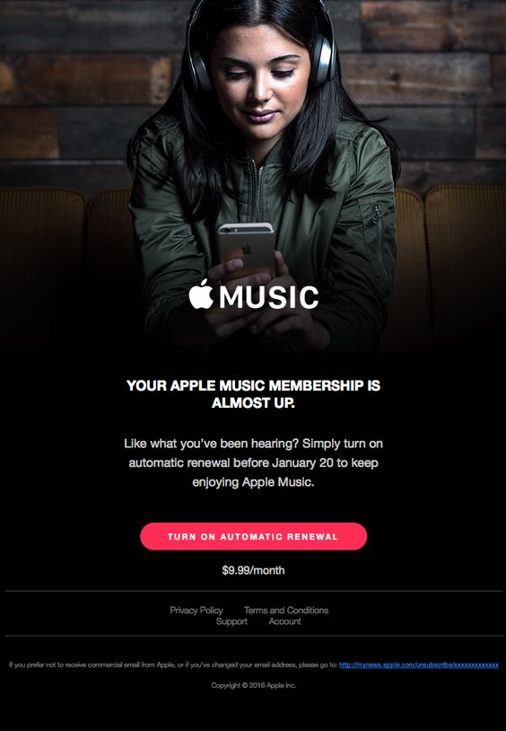 Your Apple Music membership is almost up