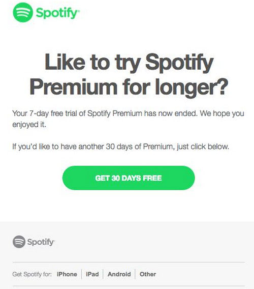Membership Renewal by Spotify