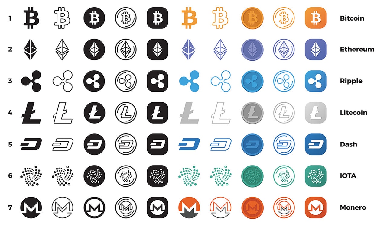 Cryptocurrency Icons by Junik Studio