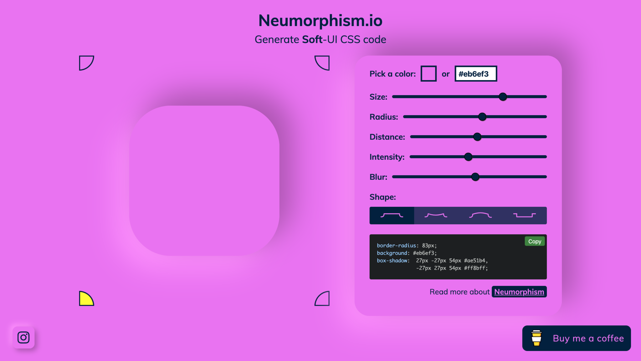 Neumorphism.io design app