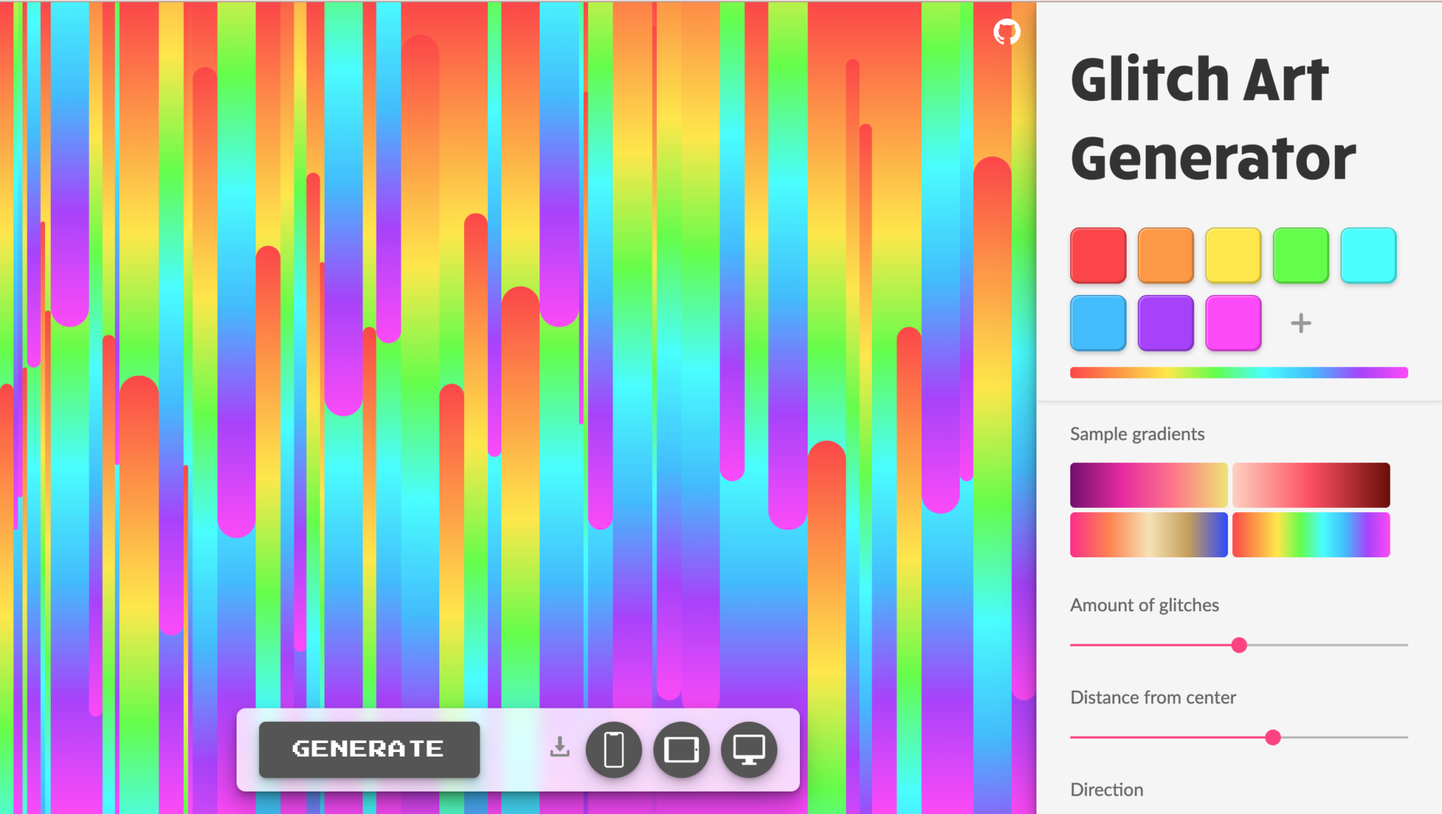 glitch art generator design apps