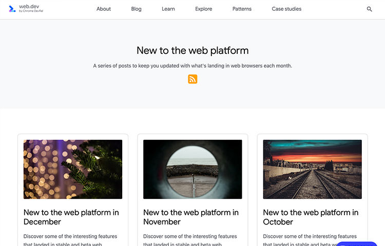 webdev new platforms