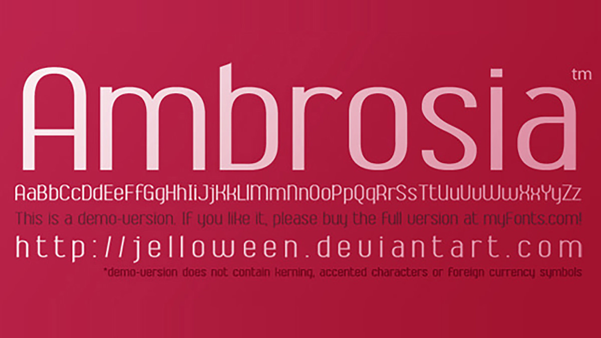 Ambrosia font