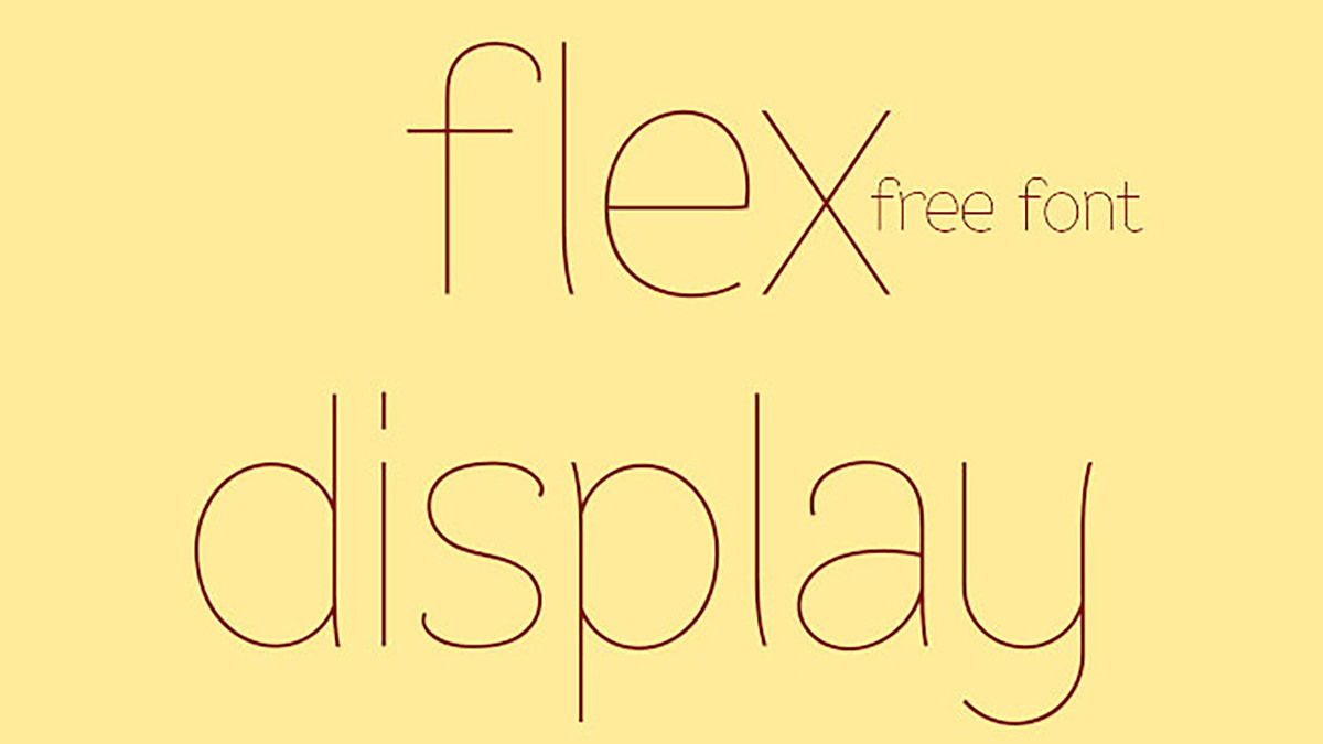 Flex Display - free fonts