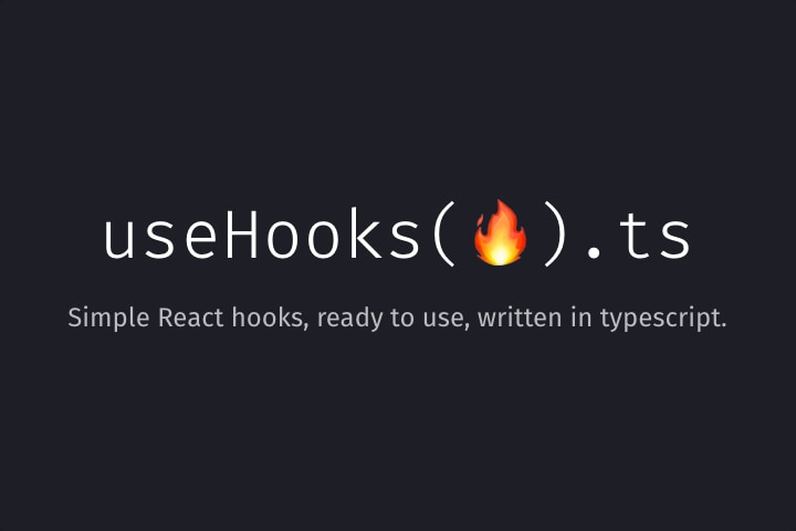 useHooks custom React hooks