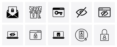 Set of 10 icons from a Noun Project search