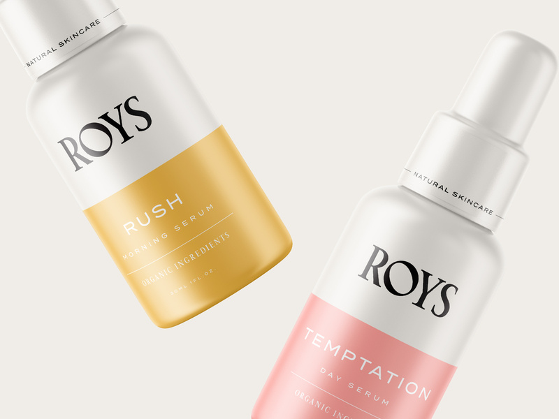 roys morning serum packaging ideas and design