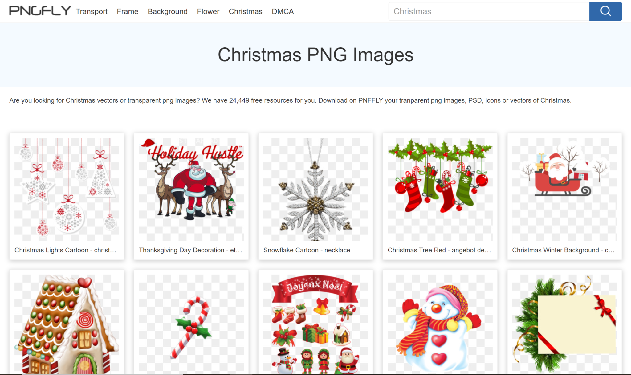 free christmas png icons and images