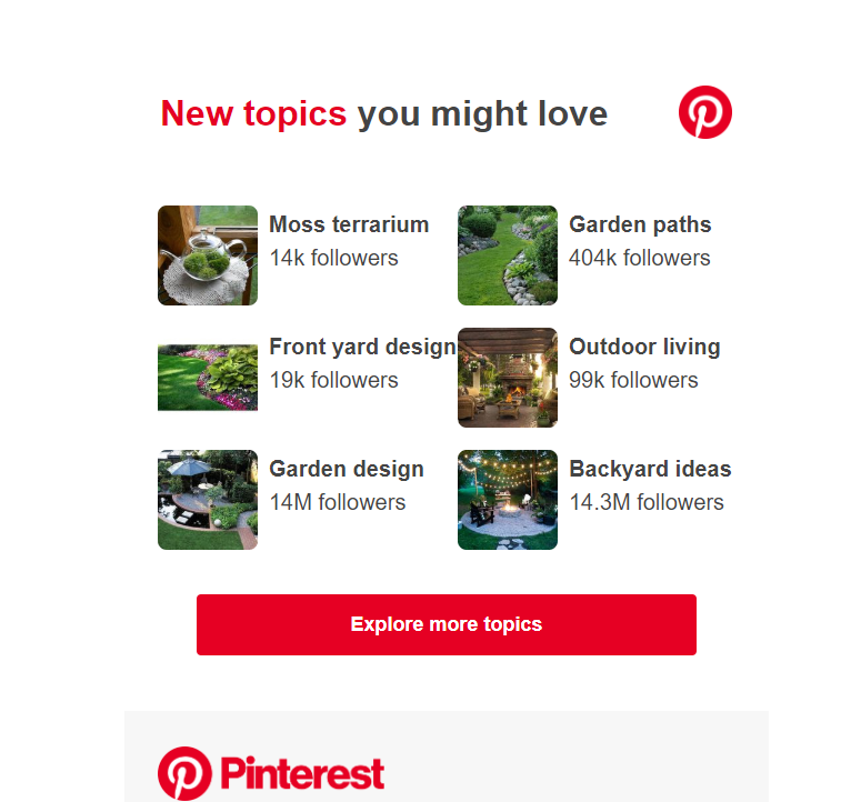pinterest based on what you like 