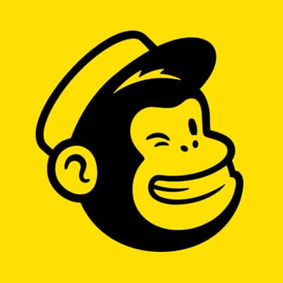 chimp on yellow background logo mail chimp